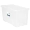 B&M Large Storage Box With Lid 110L - Clear -Home Furnishings 284861 110l storage box with lid clear 2