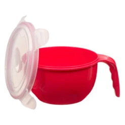 B&M Microwavable Food Bowl With Handle -Home Furnishings 289950 Microwavable Food Bowl with Handle red 21