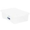 B&M Underbed Clear Storage Box With Lid 32L - Clear -Home Furnishings 314173 32l underbed storage box with lid clear 2