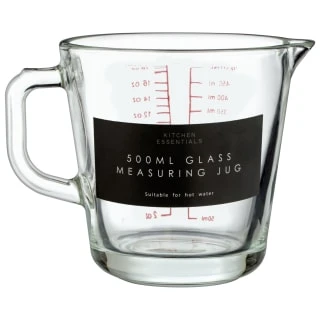 B&M Glass Measuring Jug 500ml 3 B&M Glass Measuring Jug 500ml