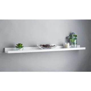 Lokken Wide Picture Shelf - White 3 Lokken Wide Picture Shelf - White