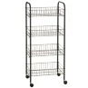 Beldray 4 Tier Multipurpose Trolley - Black 2 Beldray 4 Tier Multipurpose Trolley - Black -Home Furnishings 328911 beldray 4 tier multipurpose trolley black