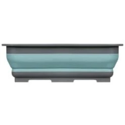 Addis Collapsible Washing Up Bowl - Aqua & Grey 10 Addis Collapsible Washing Up Bowl - Aqua & Grey -Home Furnishings 332198 addis collapsible washing up bowl grey and aqua 2