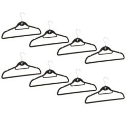 B&M Pure Velvet Hangers 8pk - Black -Home Furnishings 333534 8pk velvet hangers black group