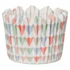 Betty Winters Paper Baking Cases 36pk - Pastel Triangles -Home Furnishings 335255 36pk paper baking cases pastel triangles 4