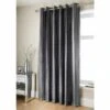 B&M Charcoal Jasmine Sparkle Velvet Eyelet Curtains 90 X 90" 2 B&M Charcoal Jasmine Sparkle Velvet Eyelet Curtains 90 X 90" -Home Furnishings 335342 335343 335345 335346 335347 asmine sparkle velvet curtain with eyelets charcoal 1