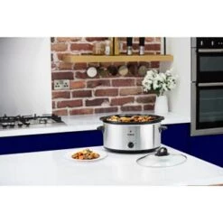 Tower 3.5L Slow Cooker - Stainless Steel -Home Furnishings 338842 tower 6.5l slow cooker copper