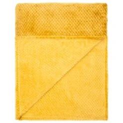 B&M Oversized Waffle Throw - Ochre 9 B&M Oversized Waffle Throw - Ochre -Home Furnishings 344890 oversized waffle throw ochre 2