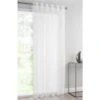 Amber Textured Voile 55 X 90" - White 1 Amber Textured Voile 55 X 90" - White -Home Furnishings 344999 amber white voile