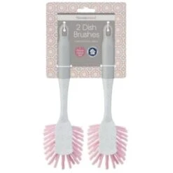B&M Dish Brushes 2pk - Blush 12 B&M Dish Brushes 2pk - Blush -Home Furnishings 345628 2 printed dish brushes blush 3
