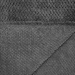 Simply Everyday Waffle Throw - Charcoal -Home Furnishings 348798 simply waffle throw charcoal 2