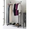 B&M Extendable Double Garment Rail -Home Furnishings 355446 2 tier extendable garment rail