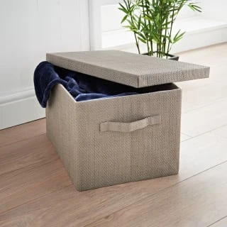 B&M Foldable Storage Box - Grey 3 B&M Foldable Storage Box - Grey