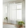 LoftStudio Pompom Voile 55 X 90" - White -Home Furnishings 356021 loftstudio pompom voile white 55x90inch