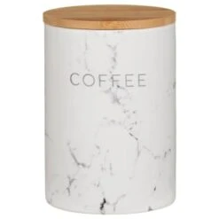 B&M Marble Effect Kitchen Canisters 3pc -Home Furnishings 356820 storage canisters marble effect coffee