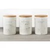 B&M Marble Effect Kitchen Canisters 3pc 2 B&M Marble Effect Kitchen Canisters 3pc -Home Furnishings 356820 storage canisters marble effect tea coffee sugar main