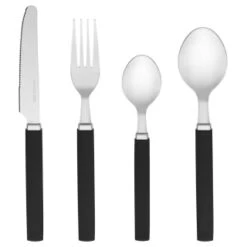 B&M Cutlery Set With Caddy 16pc - Black -Home Furnishings 357347 16pc cutlery set with caddy black