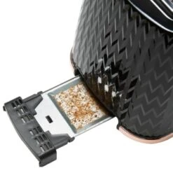 Goodmans Textured 2 Slice Toaster - Black & Rose Gold -Home Furnishings 358961 goodmans textured toaster black rose gold 4
