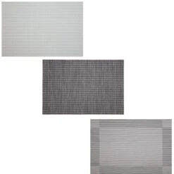 B&M Metallic Woven Placemats - Charcoal 4pk -Home Furnishings 363876 363869 380285 4pk silver metallic woven main