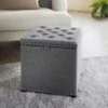 B&M Heritage Storage Ottoman - Grey -Home Furnishings 365965 heritage storage ottoman
