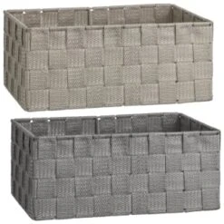 B&M Woven Storage Baskets 3pk - Silver -Home Furnishings 365979 365978 3pk woven baskets group 2
