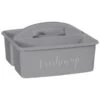 B&M Grey Slogan Cleaning Caddy - Freshen Up -Home Furnishings 367012 slogan cleaning caddy grey freshen up
