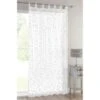 Popsicle Tab Top Voile 55 X 90" - White Stars -Home Furnishings 367863 popsicle tab top voile white stars