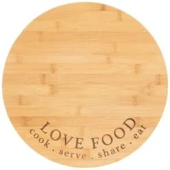 B&M Lazy Susan Rotating Bamboo Serve Board -Home Furnishings 369141 lazy susan rotating bamboo serve board 3