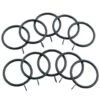 B&M Metal Curtain Rings 10pk - Black 2 B&M Metal Curtain Rings 10pk - Black -Home Furnishings 369327 metal curtain rings black