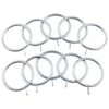 B&M Metal Curtain Rings 10pk - Shiny Nickle -Home Furnishings 369328 metal curtain rings rings shiny nickle 2