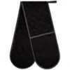 B&M Double Oven Glove - Black 2 B&M Double Oven Glove - Black -Home Furnishings 369521 black double oven glove 2