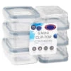 B&M Clip Top Mini Food Containers 6pk - Grey -Home Furnishings 369680 6pk mini clip top containers grey