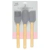 B&M Betty Winters Silicone Utensils 3pk - Grey -Home Furnishings 369972 3pk betty winters silicone utensils basting brush spoon and spatula grey
