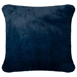 B&M Navy Aspen Faux Fur Cushion 3 B&M Navy Aspen Faux Fur Cushion