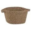 B&M Two Tone Mini Basket - Black & Natural -Home Furnishings 374425 two tone mini basket