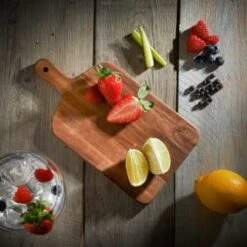 B&M Mini Acacia Wood Serve Boards 2pk -Home Furnishings 375102 2pk mini acacia wood serve boards