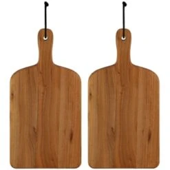 B&M Mini Acacia Wood Serve Boards 2pk -Home Furnishings 375102 2pk mini acacia wood serve boards group