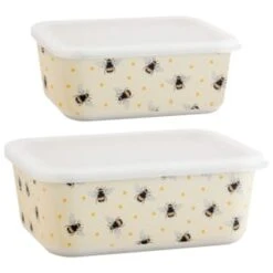 B&M Rectangular Tubs 2pk - Bees -Home Furnishings 375968 2pk reuse and repurpose rectangle tubs bee 3