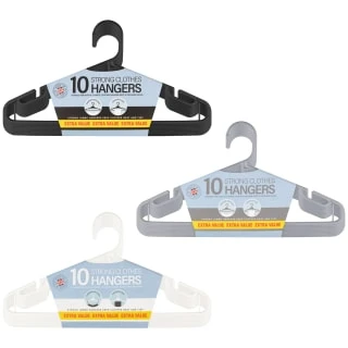 B&M Jumbo Hangers 10pk - White 6 B&M Jumbo Hangers 10pk - White - Image 4