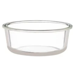 B&M Round Glass Food Containers With Bamboo Lid 2pk -Home Furnishings 376822 2 round glass food containers 3
