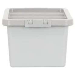 B&M Storage Box With Lid 11L - Graphite -Home Furnishings 377031 11l storage box grey