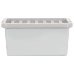 B&M Storage Box With Lid 11L - Graphite -Home Furnishings 377031 11l storage box grey 4
