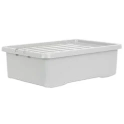 B&M Under Bed Storage Box 32L - Grey