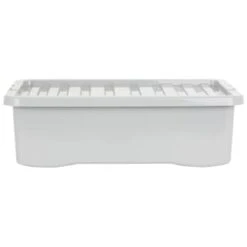 B&M Under Bed Storage Box 32L - Grey -Home Furnishings 377037 under bed storage box 32l grey 4
