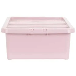 B&M Under Bed Storage Box 32L - Dusty Pink -Home Furnishings 377038 under bed storage box 32l dusty pink 2