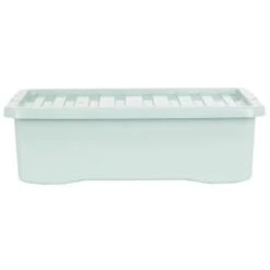 B&M Under Bed Storage Box 32L - Sage -Home Furnishings 377040 under bed storage box 32l sage