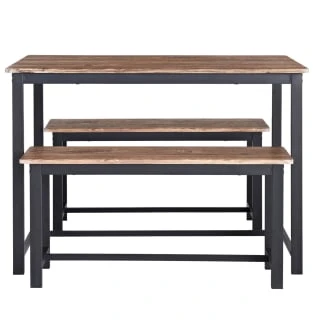 B&M Coberg Bench Dining Set 3pc 5 B&M Coberg Bench Dining Set 3pc - Image 3