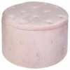 B&M Round Blush Ottoman -Home Furnishings 378067 round blush ottoman
