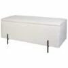 B&M Teddy Fleece Ottoman With Legs -Home Furnishings 378069 teddy fleece ottoman