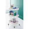Spaceways 3 Tier Multi-Purpose Trolley - White -Home Furnishings 378712 mobel 3 tier multipurpose trolley white